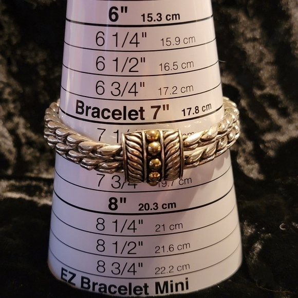 Avon Vintage Double Chain Multi Metal Braclet - Picture 5 of 13